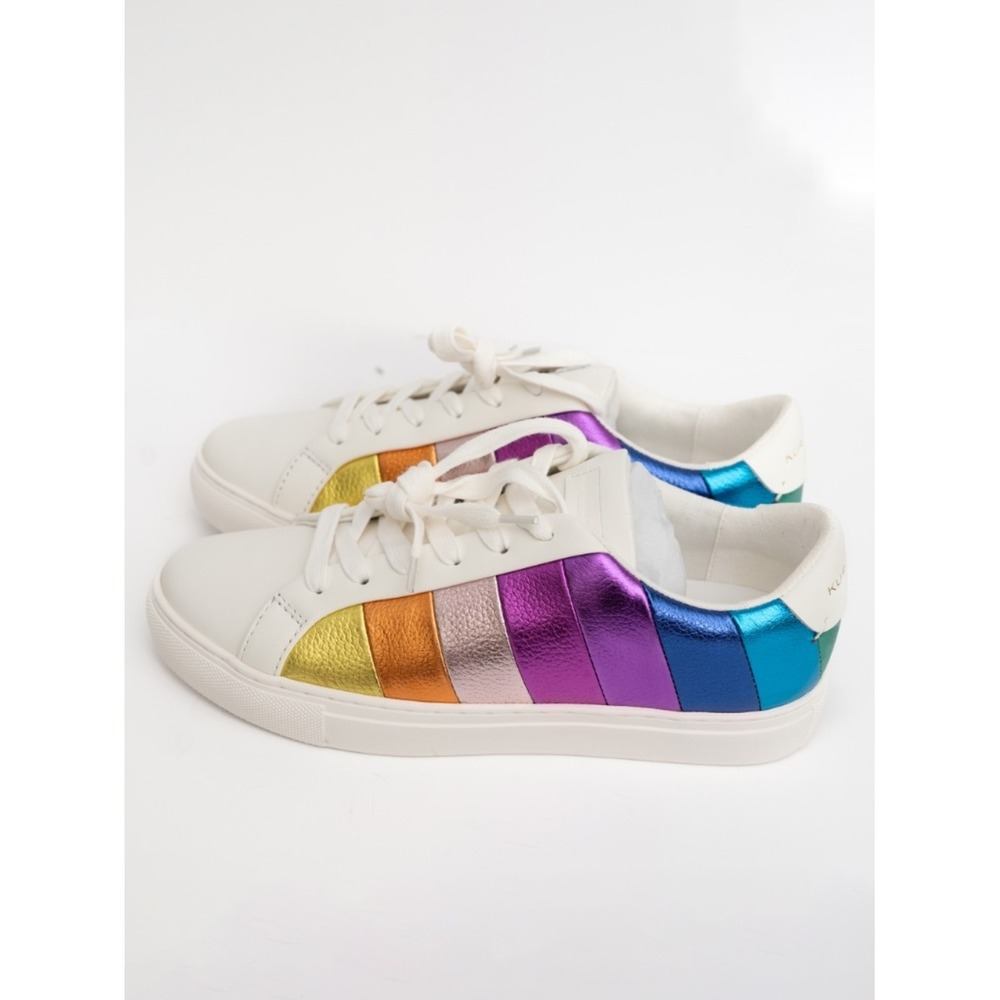 KURT GEIGER LONDON | New! Women's Lane Stripe Low-Top Sneakers - Picture 6 of 12